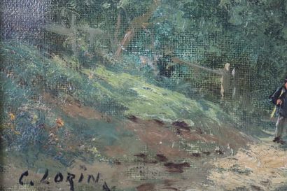 null C. LORIN (1815-1882)

Le retour de pêche.

Huile sur toile, signée en bas à...