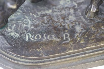 null Rosa BONHEUR (1822-1899).

Brebis broutant.

Bonze à patine mordorée signé sur...