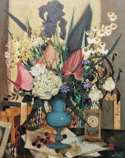 Robert VERNET-BONFORT (Né en 1934). 
Bouquet...