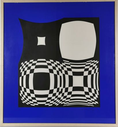 null Victor VASARELY (1906-1997).

Abstract composition.

Serigraphy, signed in pen...