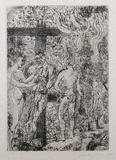 null James ENSOR (1860-1949).

Queen Parysatis, 1899.

Engraving, signed and dated.

H_...