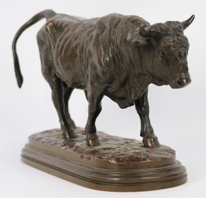 null Rosa BONHEUR (1822-1899).

Le Taureau. 

Bronze à patine brune, signé sur la...