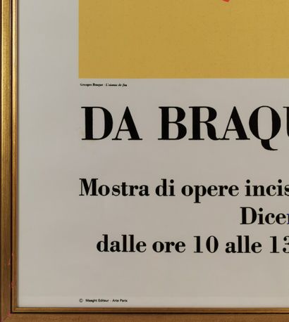 null Georges BRAQUE (1882-1963), d'après.

Affiche d'exposition à la Villa Medici, « Da...