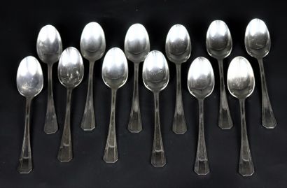 null 
CHRISTOFLE and Luc LANEL (1893-1965).




Household silver plated metal, model...