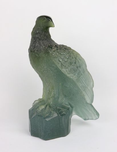 null DAUM and Marcelin DEFORGE (Born in 1954).

Royal hunt. 

Sculpture in green...