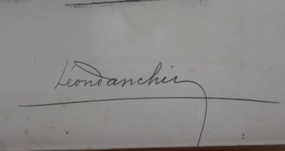 null Léon DANCHIN (1887-1938).

Cocker et faisan. 

Gravure et aquatinte, signée...