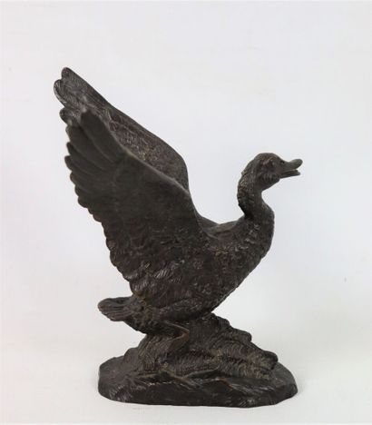 null Irénée ROCHARD (1906-1984)

L'envol du canard.

Bronze à patine brune.

H_15...