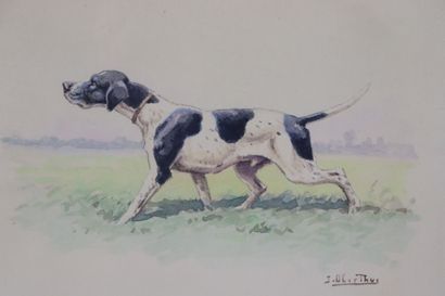 null Joseph OBERTHUR (1872-1956)

Pointer at the stop.

Watercolor and pencil on...