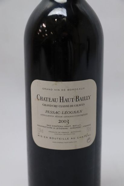 null CHATEAU HAUT BAILLY.

Millésime : 2003.

1 bouteille