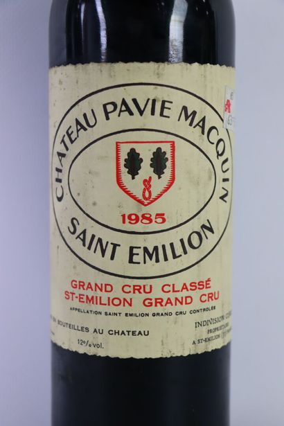 null CHATEAU PAVIE MACQUIN.

Millésime : 1985.

1 bouteille, e.