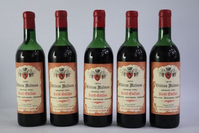 null CHATEAU MALINEAU GRAND CRU.

Philippe GOUZE.

Millésime : 1970.

19 bouteilles,...