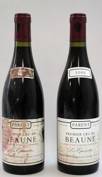 null BEAUNE 1ER CRU LES EPENOTTES.

PARENT.

Vintage : 2005.

2 bottles, one e.l.t,...