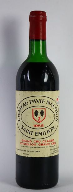 null CHATEAU PAVIE MACQUIN.

Millésime : 1985.

1 bouteille, e.