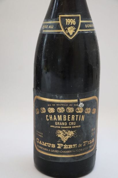 null CHAMBERTIN GRAND CRU.

CAMUS.

Vintage : 1996.

4 bottles, e.l.a., small missing...