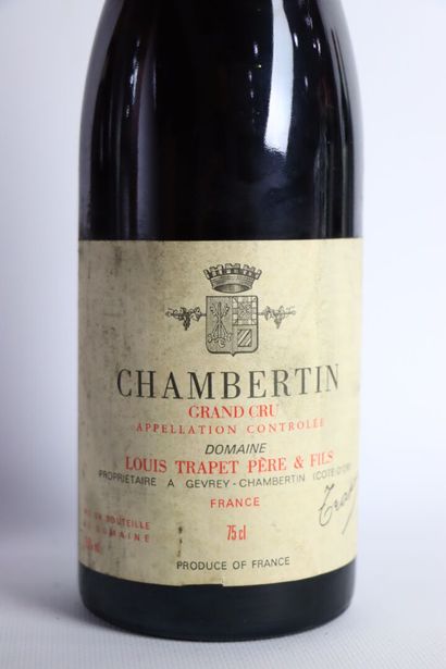 null CHAMBERTIN GRAND CRU.

TRAPET.

Vintage : 1986.

2 bottles, one runner.