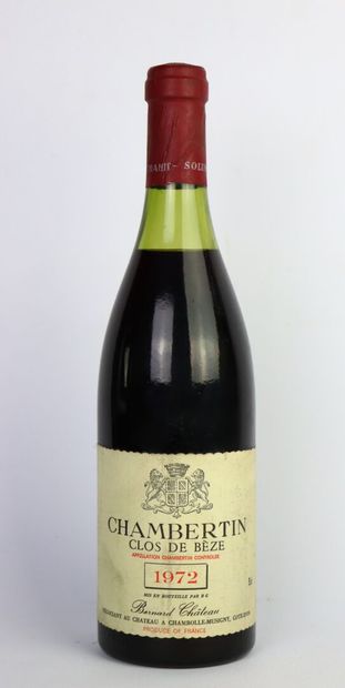 null CHAMBERTIN CLOS DE BEZE.

Bernard CHATEAU.

Millésime : 1972.

1 bouteille,...