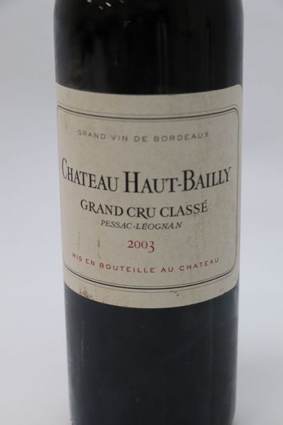 null CHATEAU HAUT BAILLY.

Millésime : 2003.

1 bouteille