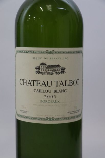 null CHATEAU TALBOT CAILLOU BLANC.

Millésime : 2005.

1 bouteille.

CHATEAU PONTAC...