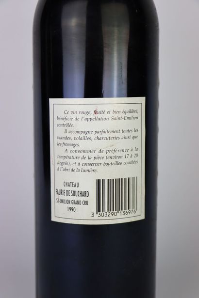 null CHATEAU FAURIE DE SOUCHARD.

Millésime : 1990.

1 bouteille, h.e