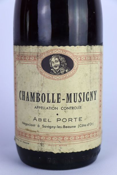 null CHAMBOLLE MUSIGNY.

Albert PORTE.

Vintage : 1969.

1 bottle, e.f.s.