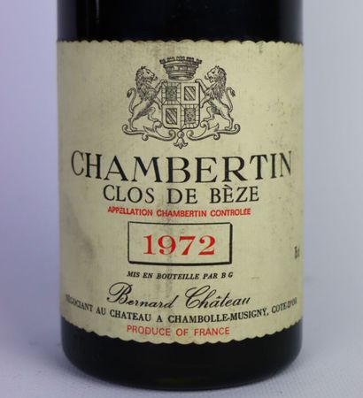 null CHAMBERTIN CLOS DE BEZE.

Bernard CHATEAU.

Millésime : 1972.

1 bouteille,...