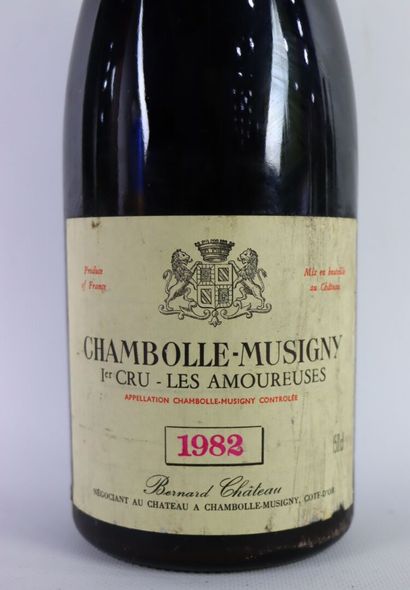 null CHAMBOLLE MUSIGNY 1 st CRU LES AMOUREUSES.

Bernard CHATEAU.

Vintage : 1982.

1...