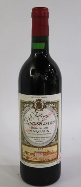 null CHATEAU RAUZAN GASSIES.

Millésime : 1983.

1 bouteille