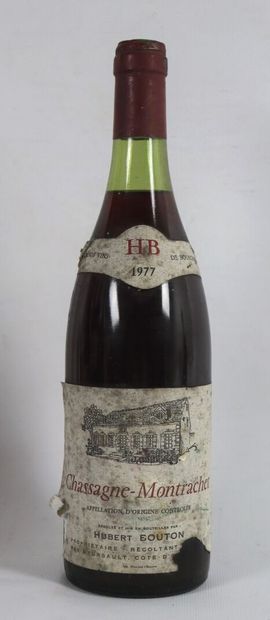 null CHASSAGNE-MONTRACHET.

Hubert BOUTON. 

Vintage : 1977. 

1 bottle, e.a.