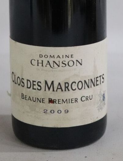 null BEAUNE 1er CRU CLOS DES MARCONNETS. 

Domaine CHANSON.

Vintage : 2009.

1 bottle,...