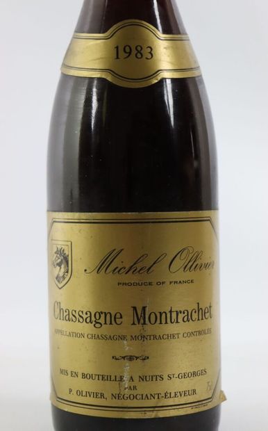 null CHASSAGNE MONTRACHET.

Michel OLLIVIER.

Vintage : 1983.

1 bottle