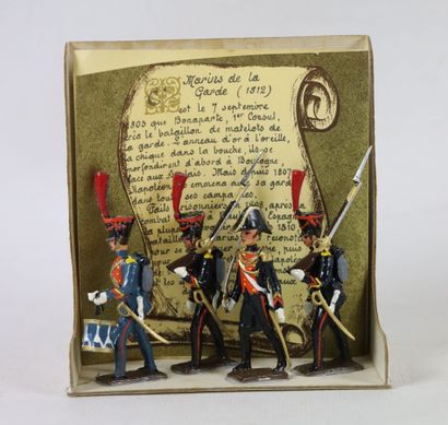null CBG, 1er Empire. 

1 boîte vitrine avec 4 marins de la Garde 1812.

Boîte en...