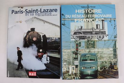 null Lot de livres sur le thème ferroviaire, comprenant :

- Editions ATLAS, Tains...