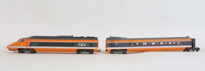 null JOUEF. 

Rame TGV miniature, en cinq éléments, HO. 

références 86312, 5471,...