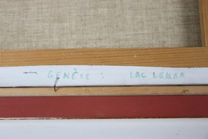 null Barbara ROBINSON (1928). 

Genève, le Lac Léman.

Huile sur toile, signée en...