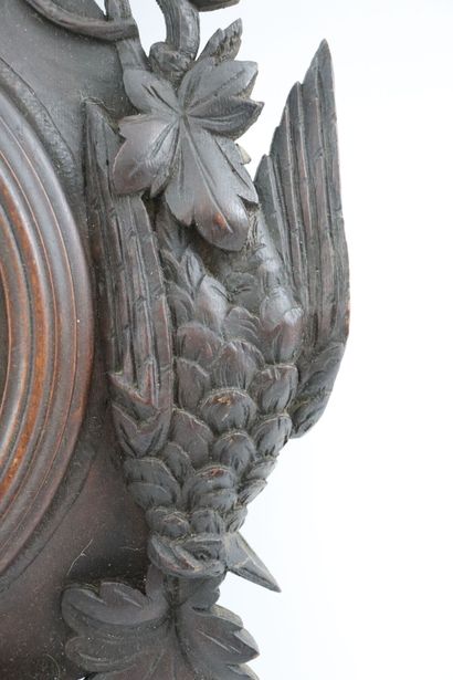 null Travail de la Forêt Noire.

Carillon en bois sculpté à décor cynégétique.

XIXème...