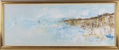 null Barbara ROBINSON (1928). 

Genève, le Lac Léman.

Huile sur toile, signée en...