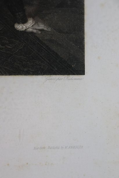 null Jean-Auguste-Dominique INGRES (1780-1837), d'après, gravé par Joseph Théodore...