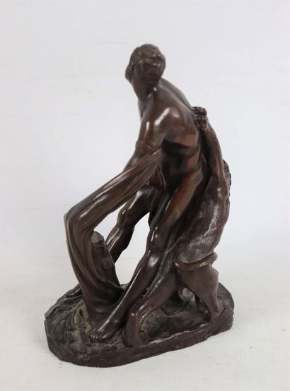 null Pierre PUGET (1620 - 1694), d'après.

Milon de Crotone.

Sculpture en bronze...