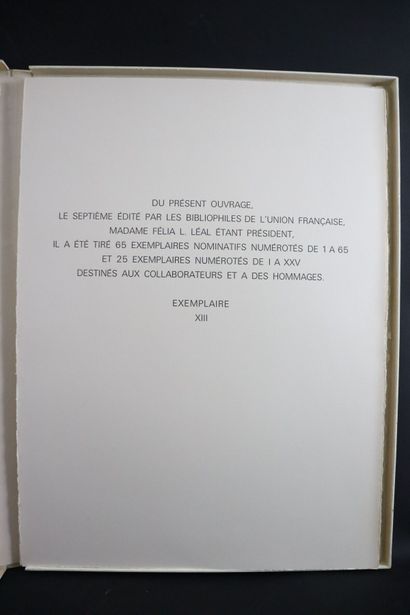 null Marcel JOUHANDEAU (1888-1979). 

Fleurs Rêvées. 

Bibliophiles de l'Union Française,...
