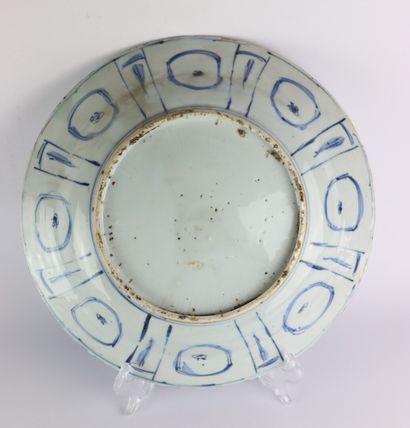 null CHINE.

Paire de plats en porcelaine à décor kraak en camaïeu bleu.

Epoque...