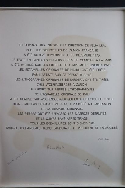 null Marcel JOUHANDEAU (1888-1979). 

Fleurs Rêvées. 

Bibliophiles de l'Union Française,...