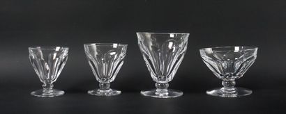 null BACCARAT.

Service de verres en cristal, modèle Talleyrand, comprenant :

-...