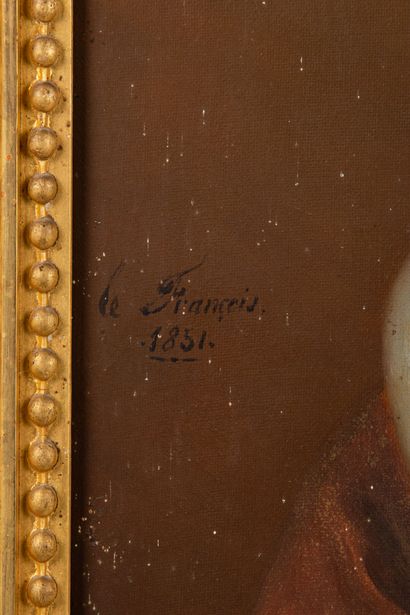 null LE FRANCOIS, 1851.

Portrait de femme au voile.

Huile sur toile signée et datée...