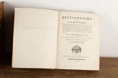 null MILLER (Philippe).

Dictionnaire des jardiniers.

Paris, Guillot, 1785-1790.

10...