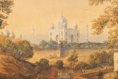null École indo-anglaise du XIXème siècle.

La route vers le Taj Mahal.

Importante...