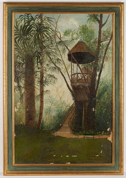 null F BARDET.

Le Mans, jardin des plantes, le Robinson.

Huile sur toile.

H_65,2...