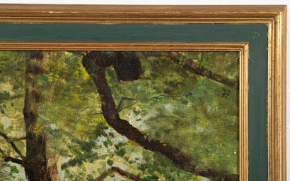 null Henri FONTAINE (1887-?).

Le parc.

Huile sur toile, signée.

H_92,5 cm L_65...