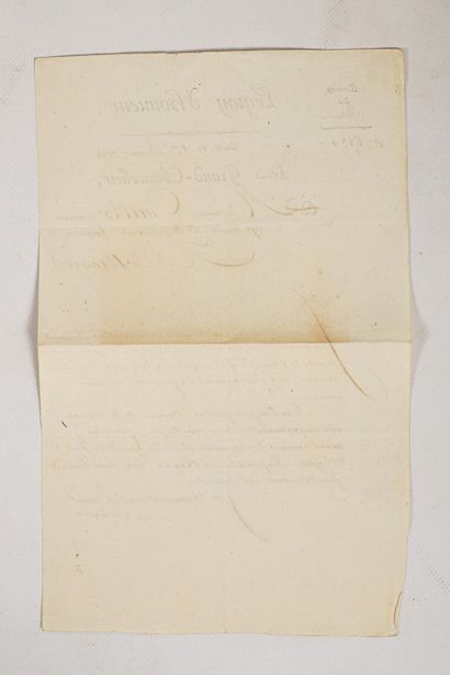 null de LACEPEDE Bernard Germain (1756-1825).

Lettre autographe signée, à en-tête...