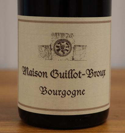 null BOURGOGNE.

HOUSE GUILLOT-BROUX.

Vintage : 2018

8 bottles

THIS LOT IS JUDICIAL,...