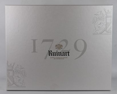 null RUINART CHAMPAGNE.

3 bottles, brut, blanc de blancs and rosé.

In their bo...